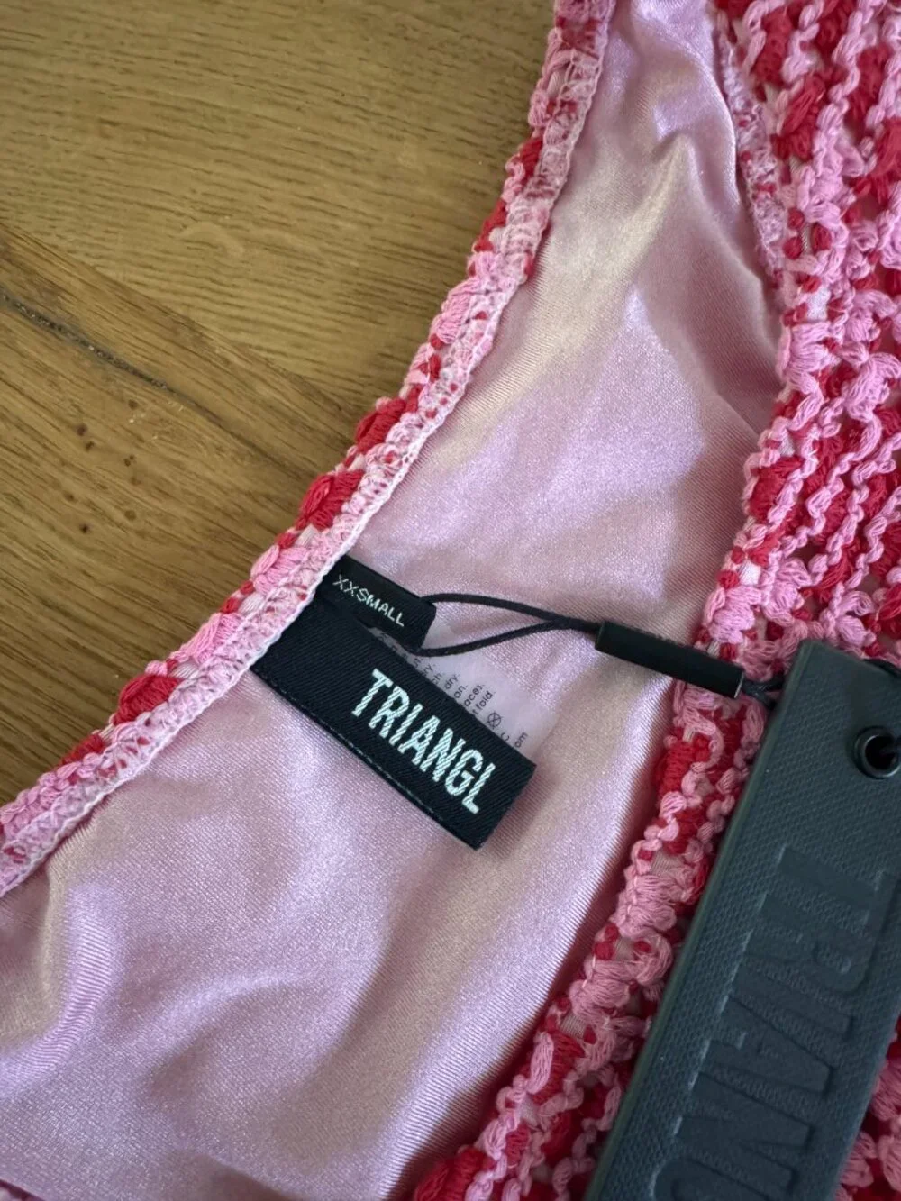 Triangl Maia Alina Crochet Bikini Bottom — Pink | XXS | Cheeky | NWT